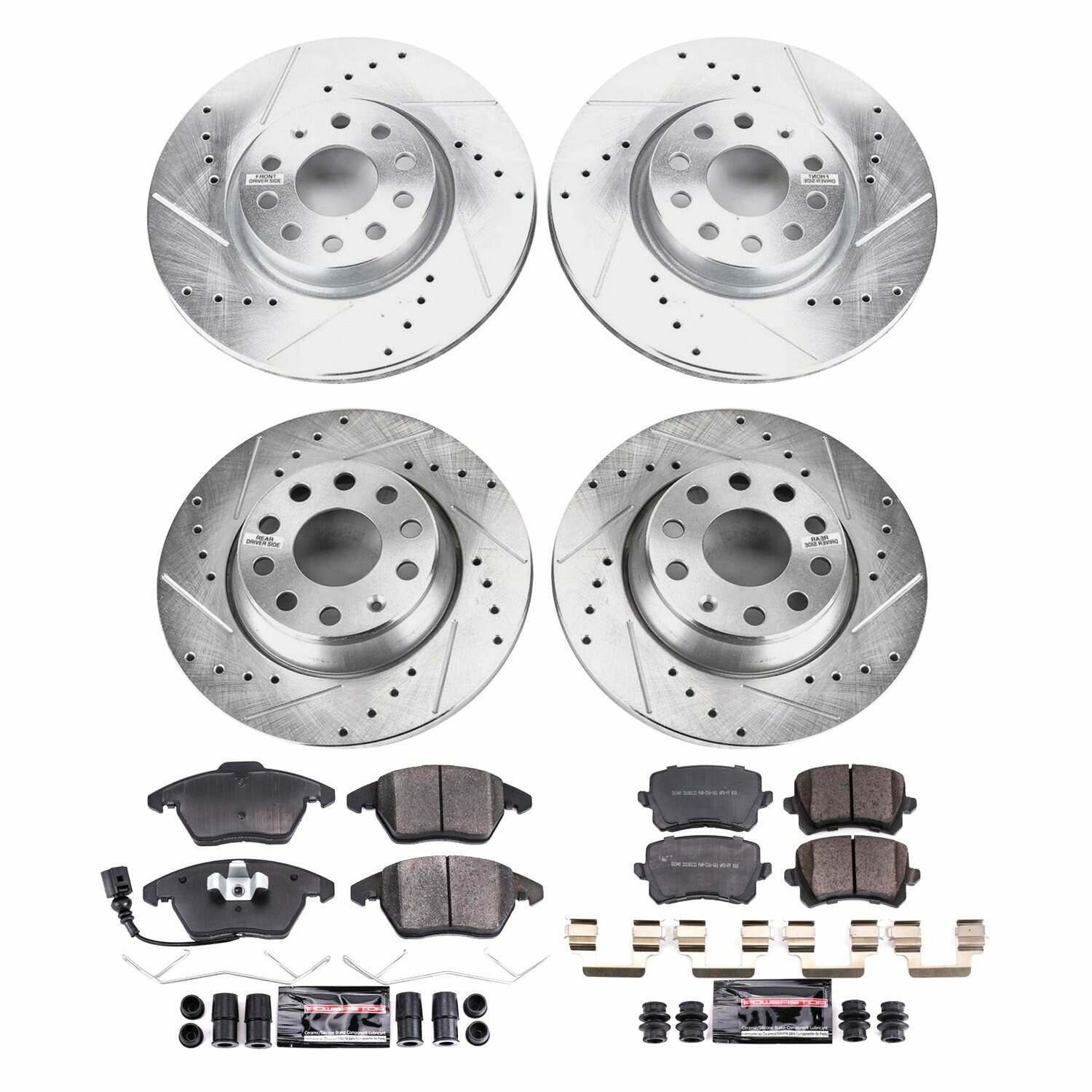 Power Stop 2009 Volkswagen Passat Front & Rear Z23 Evolution Sport Brake Kit - K7838