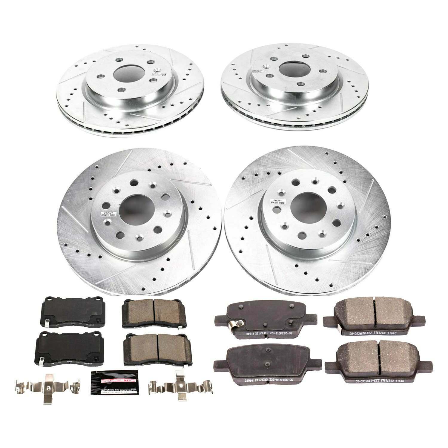 Power Stop 16-18 Cadillac CT6 Front & Rear Z26 Street Warrior Brake Kit - K7908-26