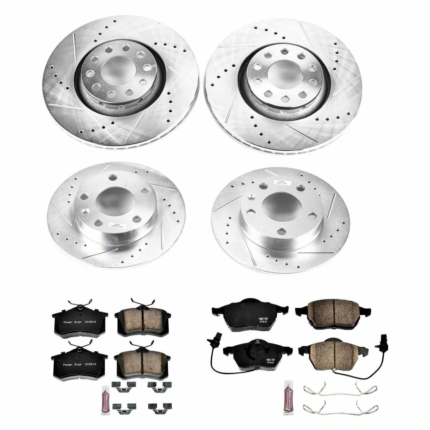 Power Stop 04-05 Audi A4 Quattro Front & Rear Z23 Evolution Sport Brake Kit - K7919
