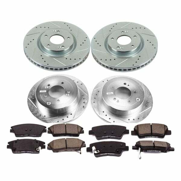 Power Stop 17-19 Kia Sportage Front & Rear Z23 Evolution Sport Brake Kit - K7920