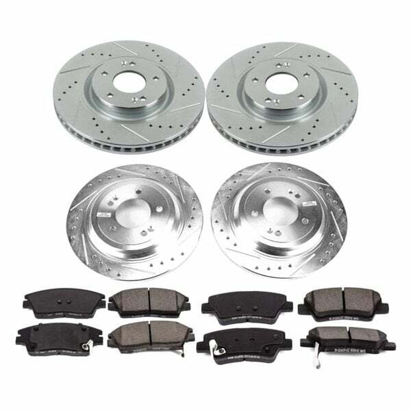 Power Stop 17-18 Kia Sportage Front & Rear Z23 Evolution Sport Brake Kit - K8003