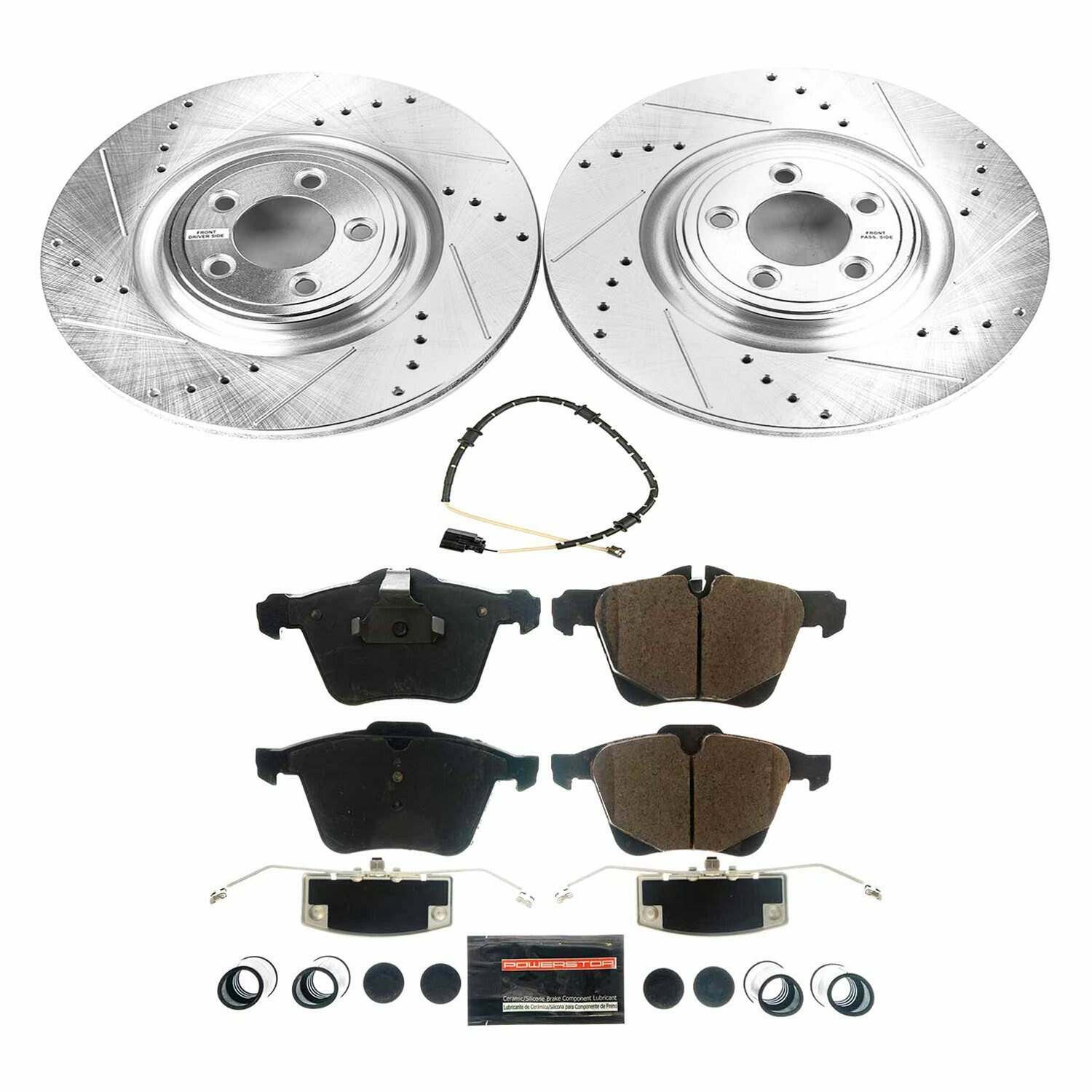 Power Stop 18-19 Jaguar F-Type Front Z23 Evolution Sport Brake Kit - K8037