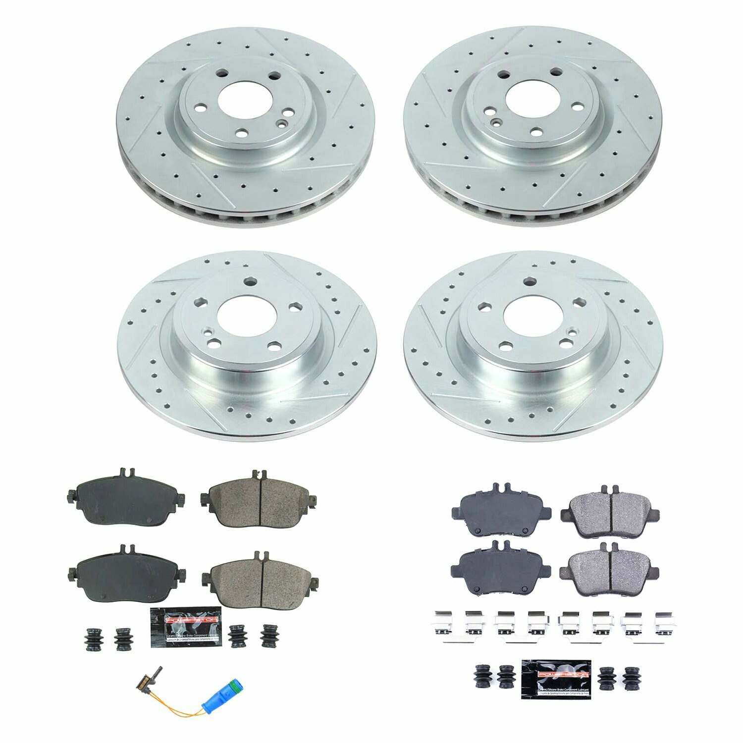 Power Stop 17-19 Infiniti QX30 Front & Rear Z23 Evolution Sport Brake Kit - K8046