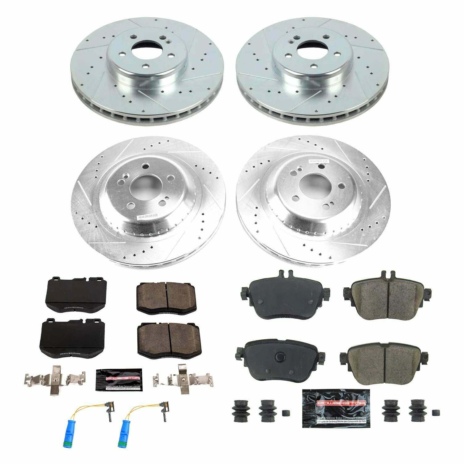 Power Stop 2017 Mercedes-Benz E300 Front & Rear Z23 Evolution Sport Brake Kit - K8072