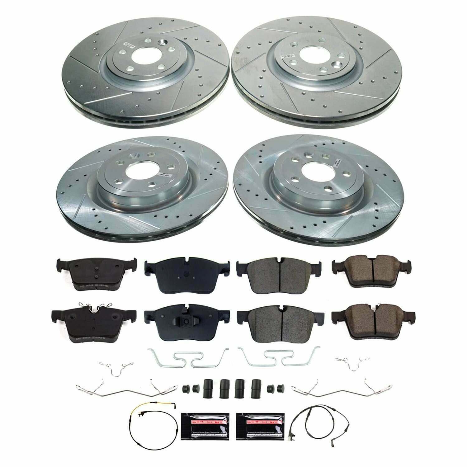 Power Stop 18-20 Land Rover Range Rover Velar Front and Rear Z23 Evolution Brake Kit - K8210
