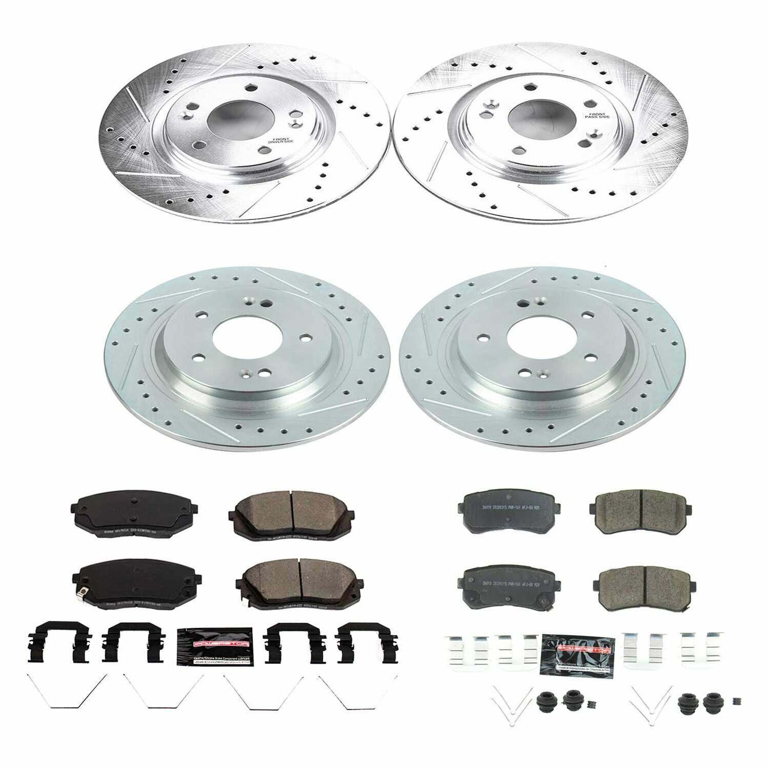 Power Stop 18-19 Hyundai Kona Front & Rear Z23 Evolution Sport Brake Kit - K8286