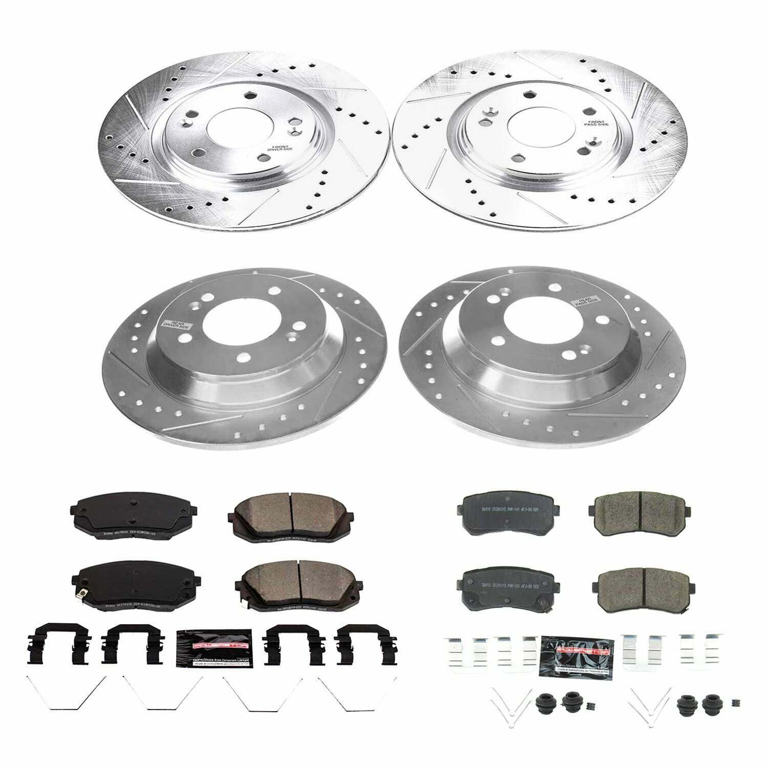 Power Stop 18-19 Hyundai Kona Front & Rear Z23 Evolution Sport Brake Kit - K8287