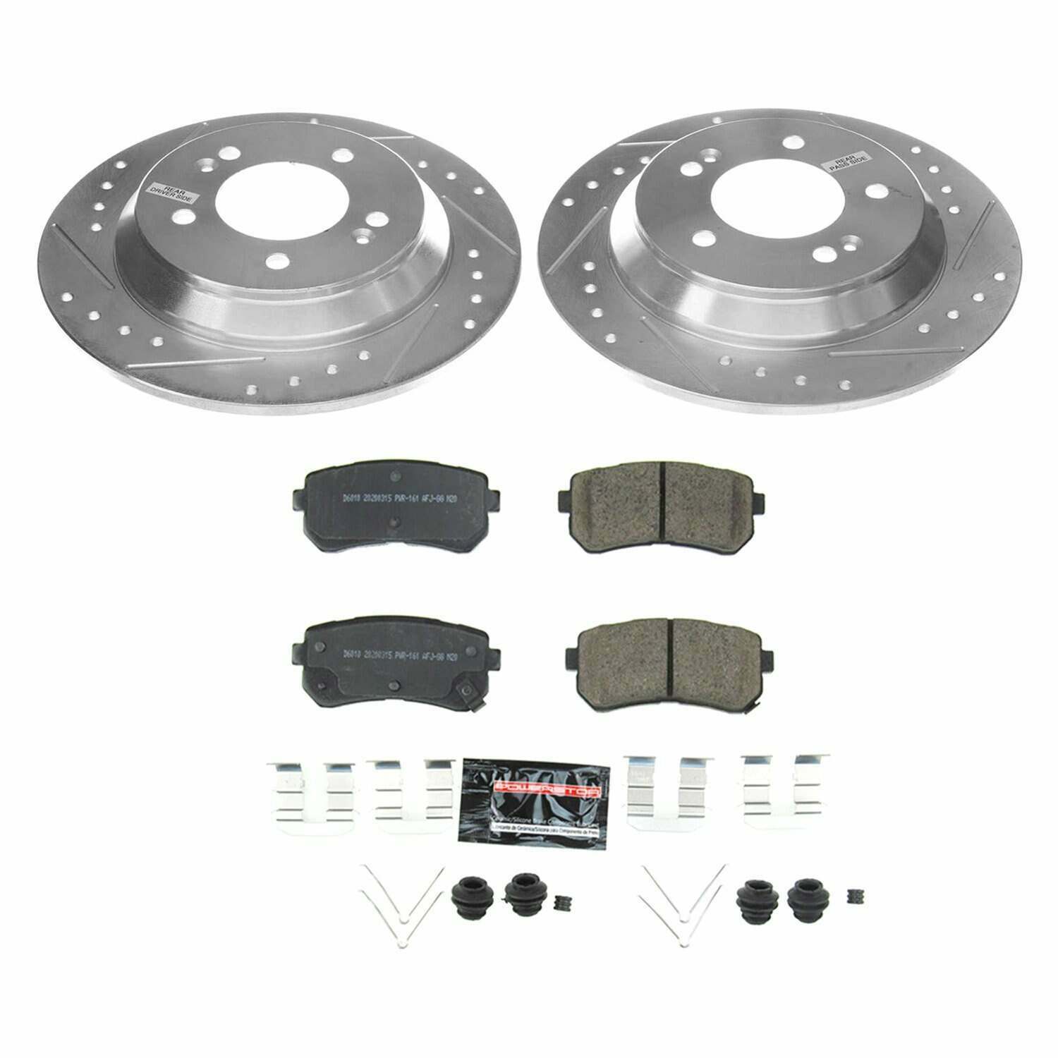 Power Stop 18-19 Hyundai Kona Rear Z23 Evolution Sport Brake Kit - K8307