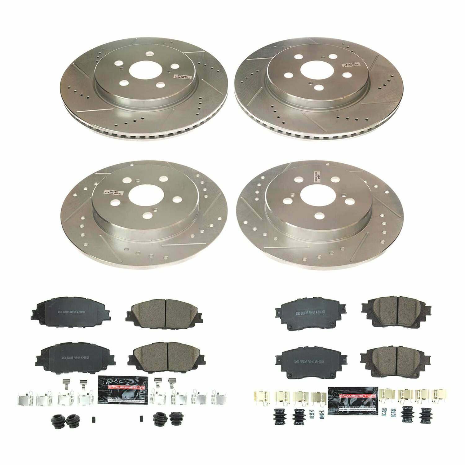 Power Stop 2019 Toyota Corolla Front & Rear Z23 Evolution Sport Brake Kit - K8362
