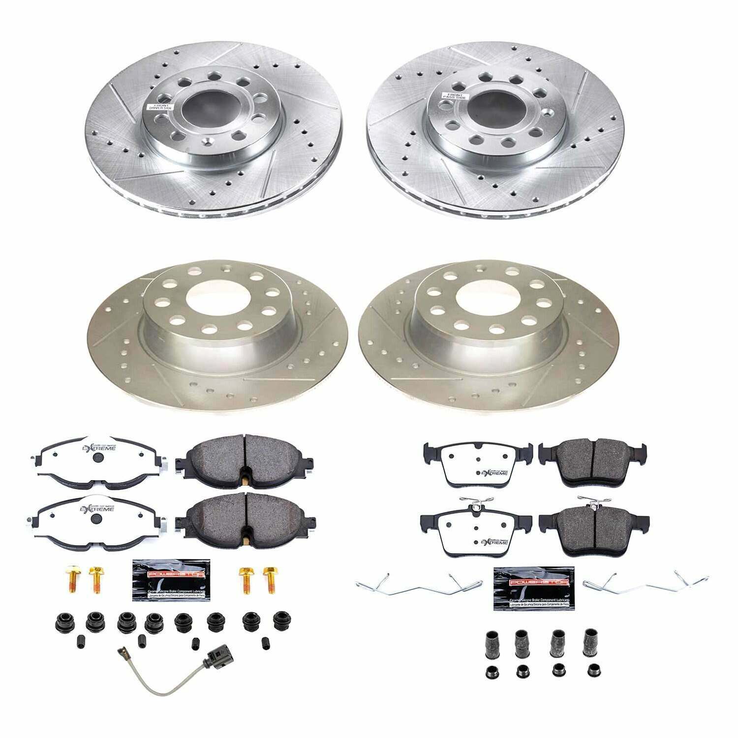 Power Stop 2019 Volkswagen Jetta Front & Rear Z26 Street Warrior Brake Kit - K8365-26