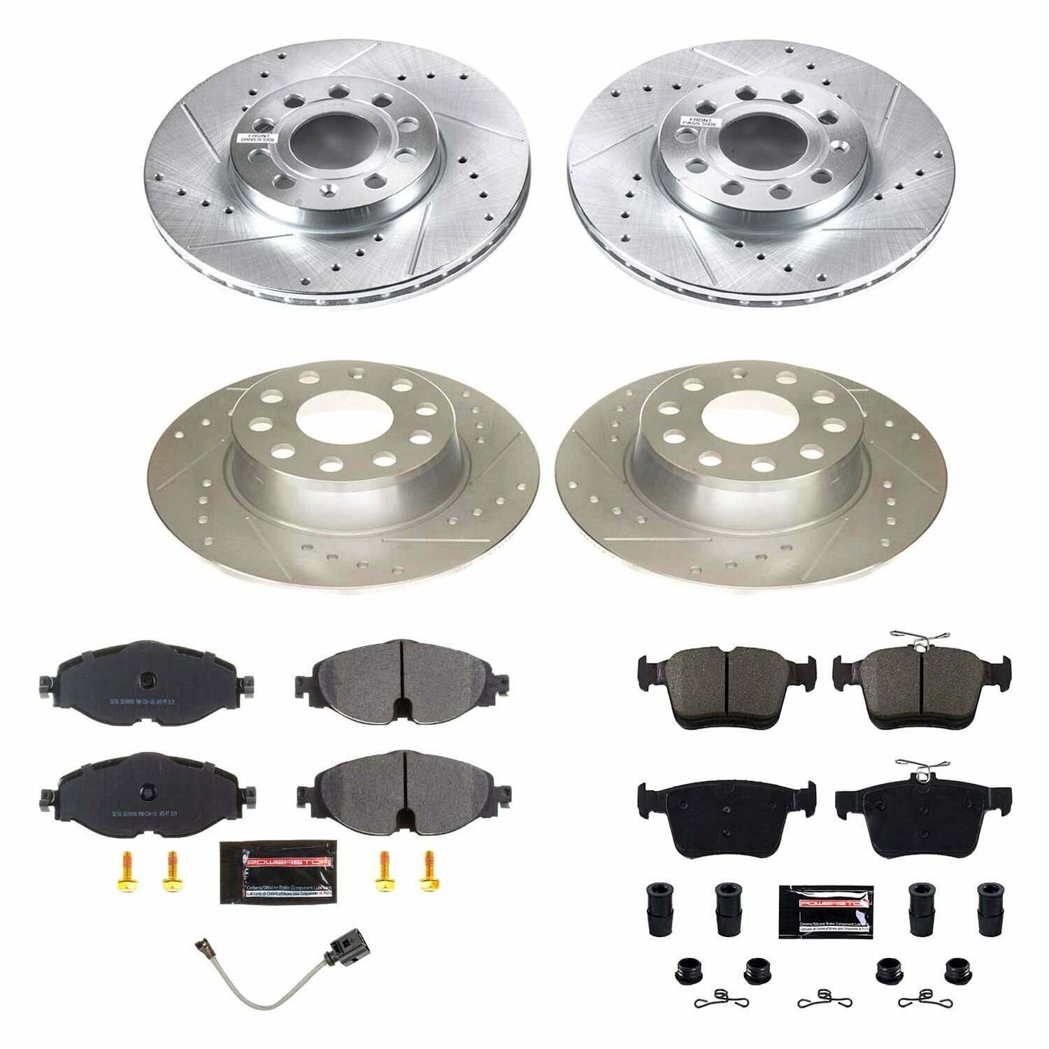Power Stop 2019 Volkswagen Jetta Front & Rear Z23 Evolution Sport Brake Kit - K8365