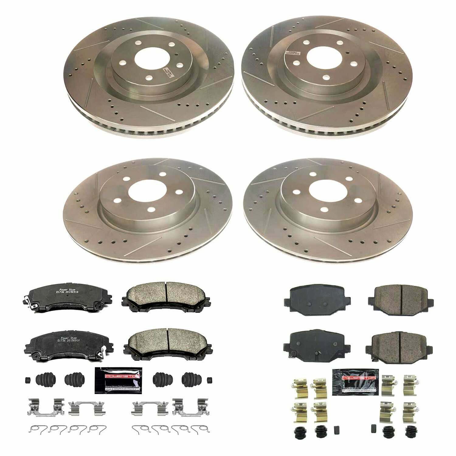 Power Stop 2019 Infiniti QX50 Front & Rear Z23 Evolution Sport Brake Kit - K8451