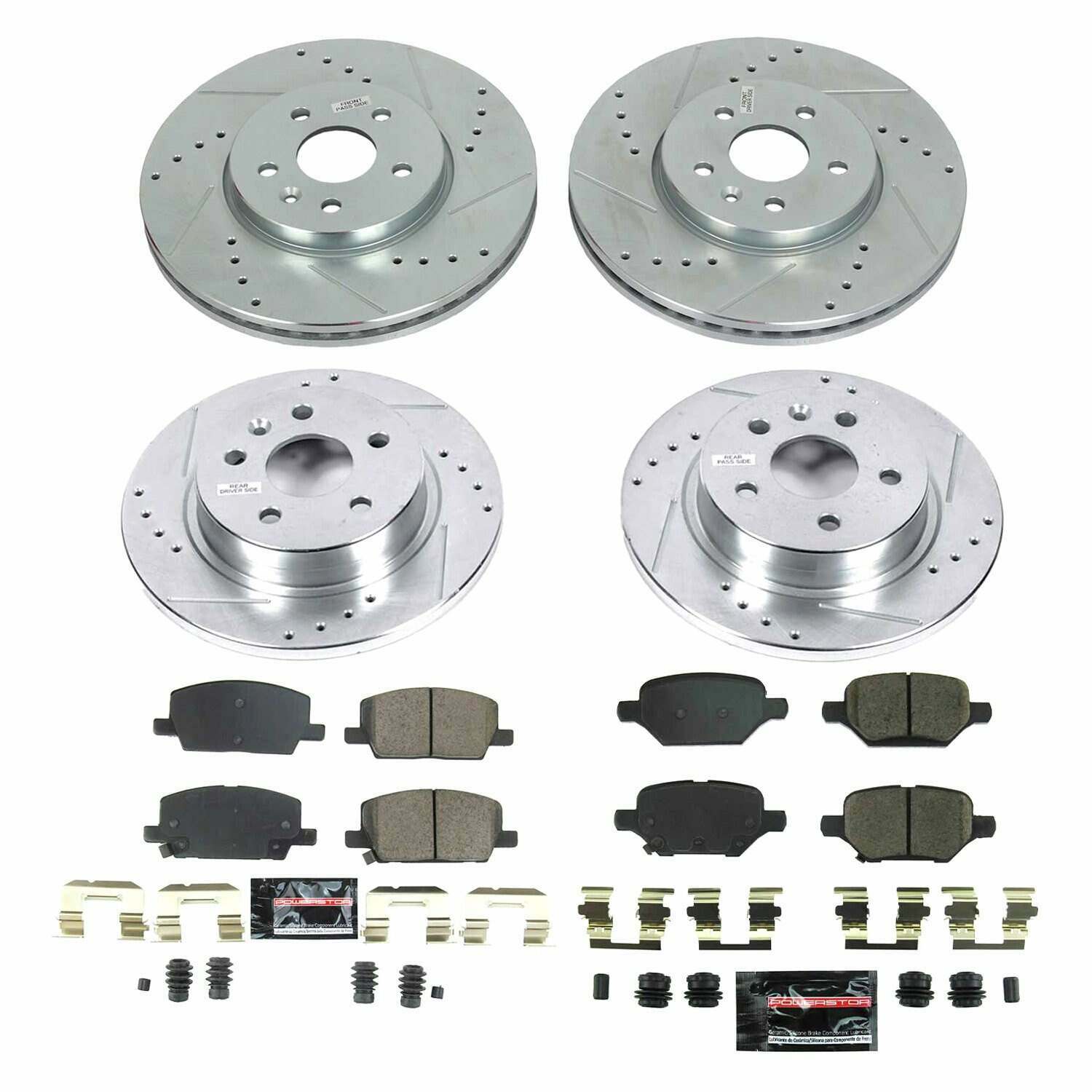 Power Stop 18-20 Buick Encore Front & Rear Z23 Evolution Sport Brake Kit - K8505