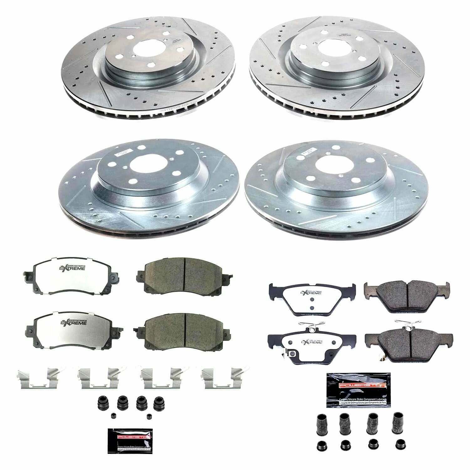 Power Stop 19-21 Subaru Forester Front & Rear Z26 Street Warrior Brake Kit - K8521-26
