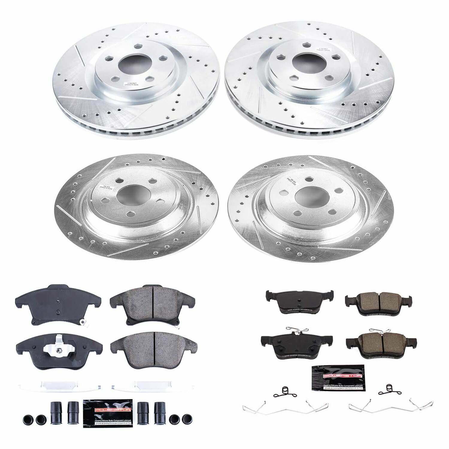 Power Stop 19-20 Ford Police Responder Hybrid Front & Rear Z23 Evolution Sport Brake Kit - K8541