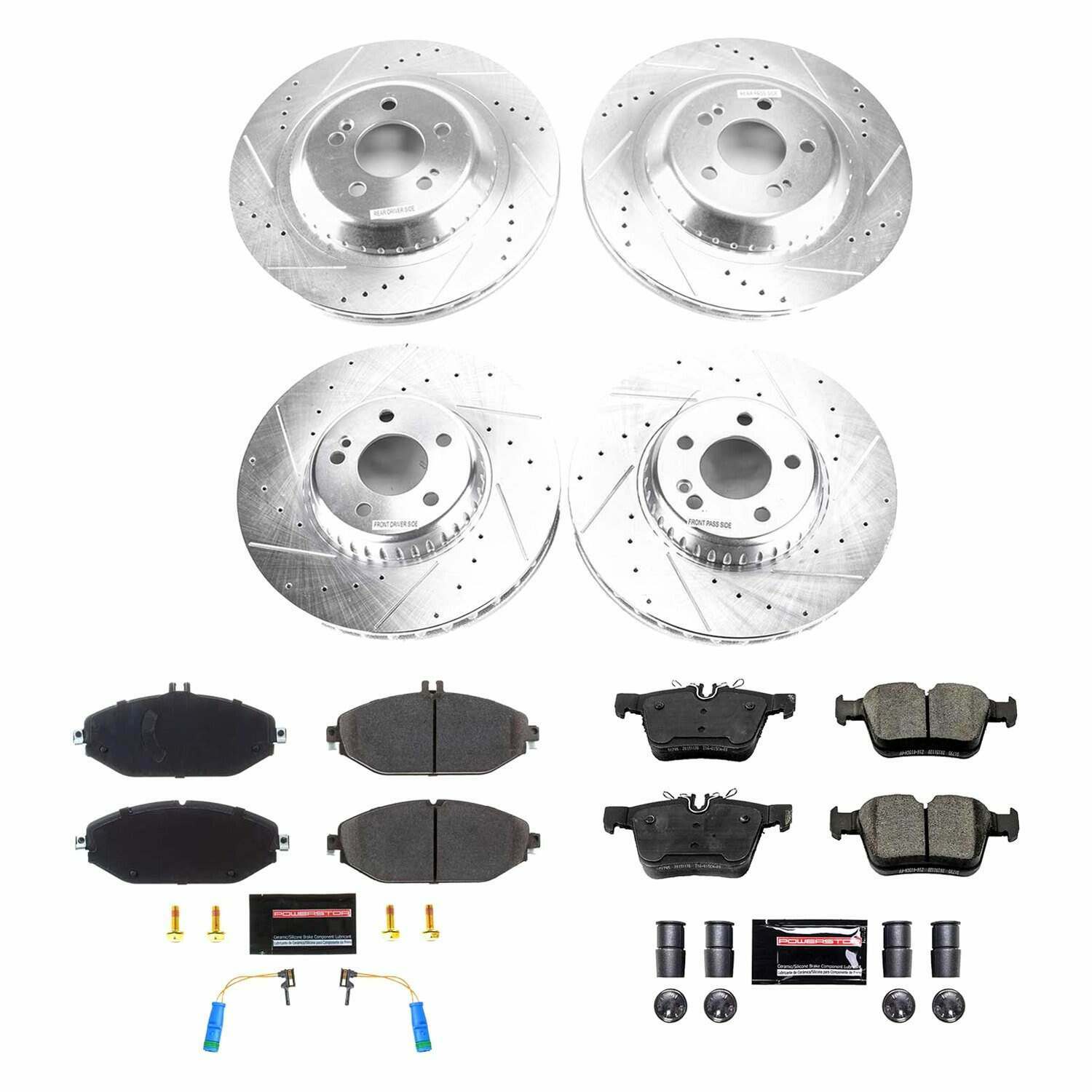Power Stop 19-20 Mercedes-Benz C300 Front & Rear Z23 Evolution Sport Brake Kit - K8546