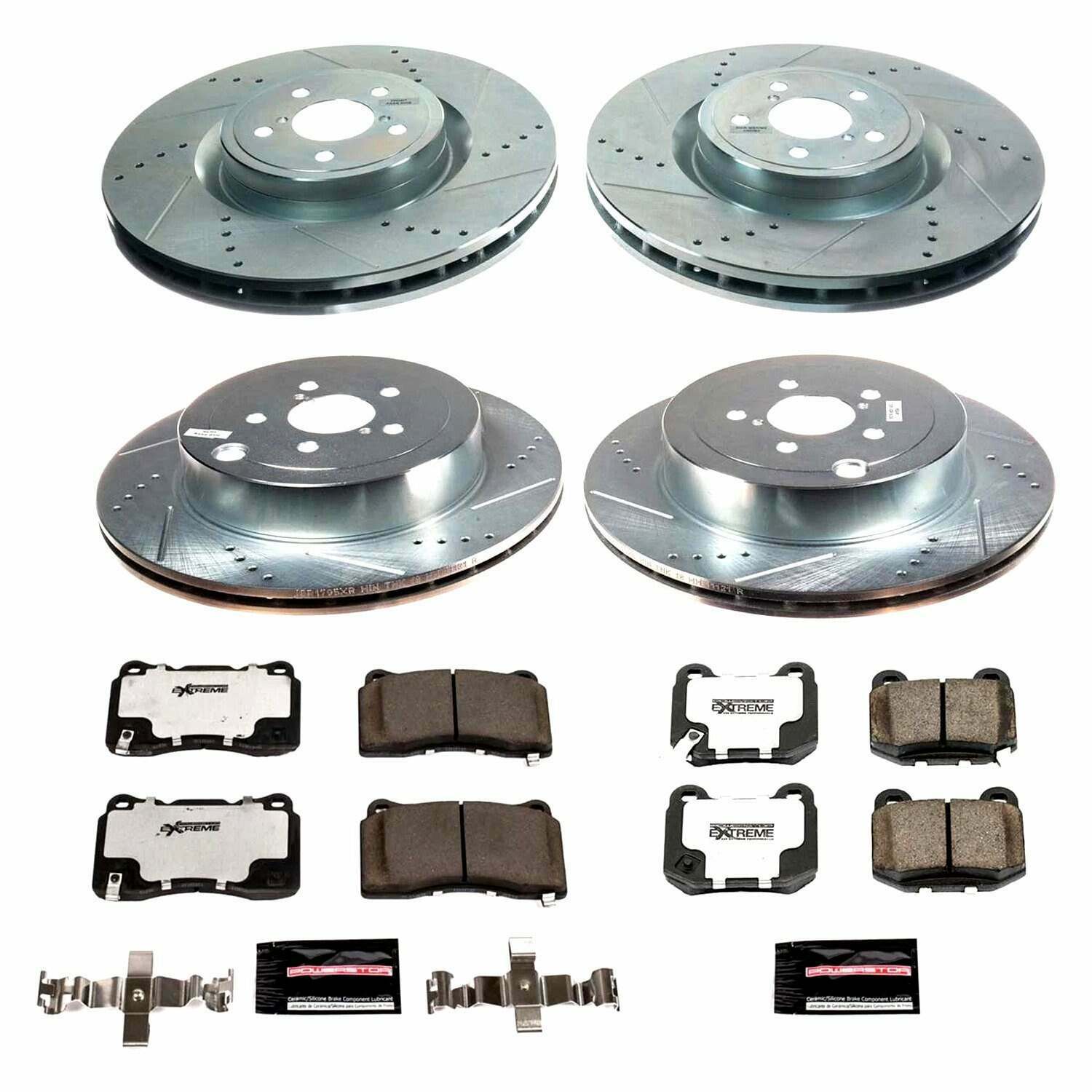Power Stop 2020 Toyota 86 Front & Rear Z26 Street Warrior Brake Kit w/Calipers - K8611-26