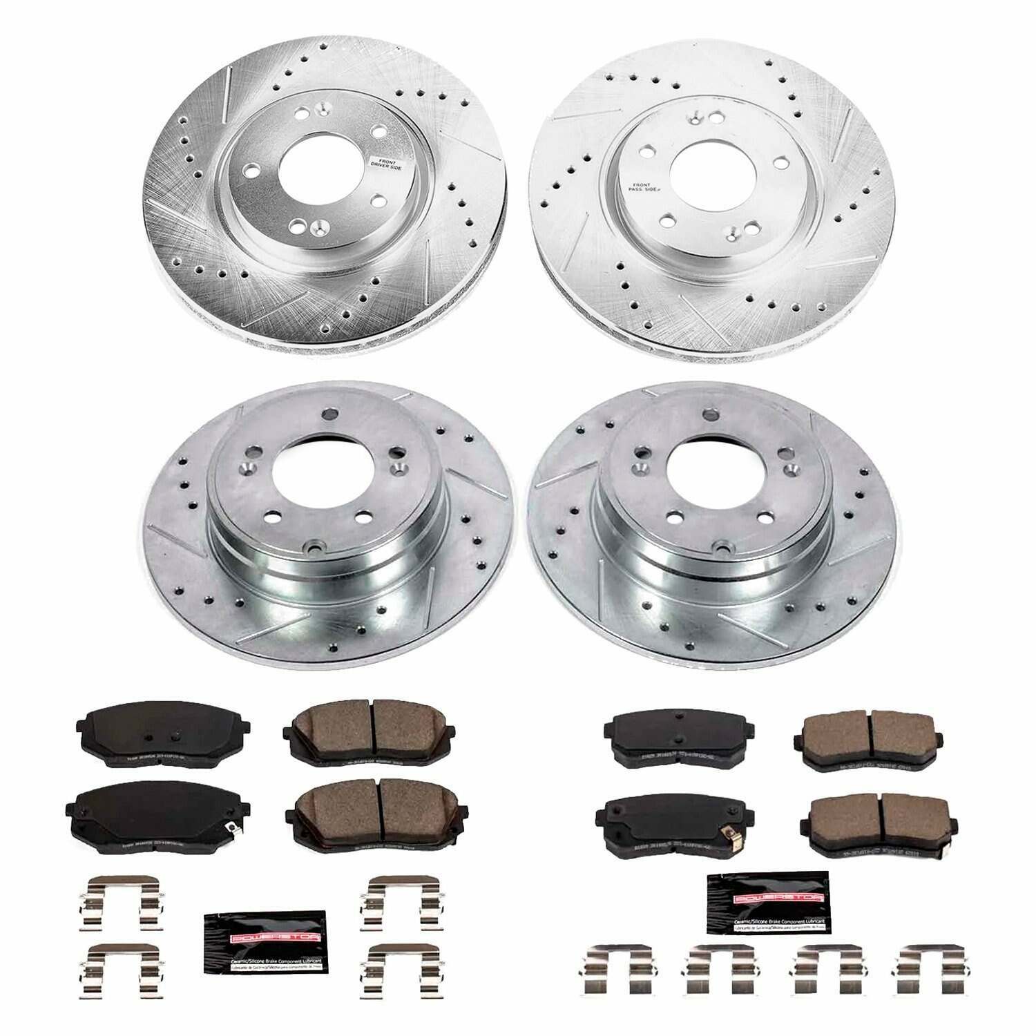 Power Stop 2017 Kia Optima Front & Rear Z23 Evolution Sport Brake Kit - K8628
