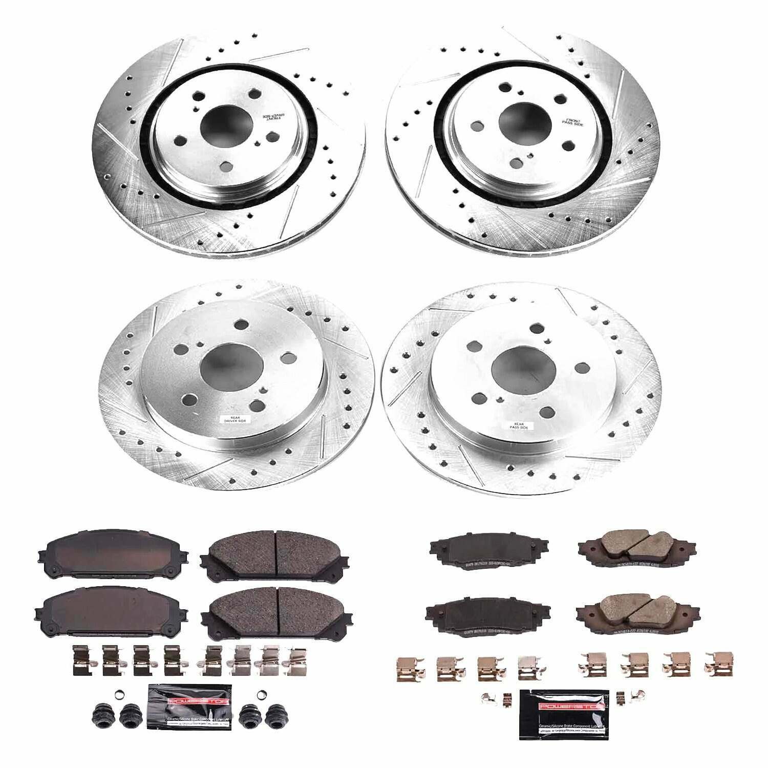 Power Stop 20-21 Toyota Avalon Front & Rear Z23 Evolution Sport Brake Kit - K8633