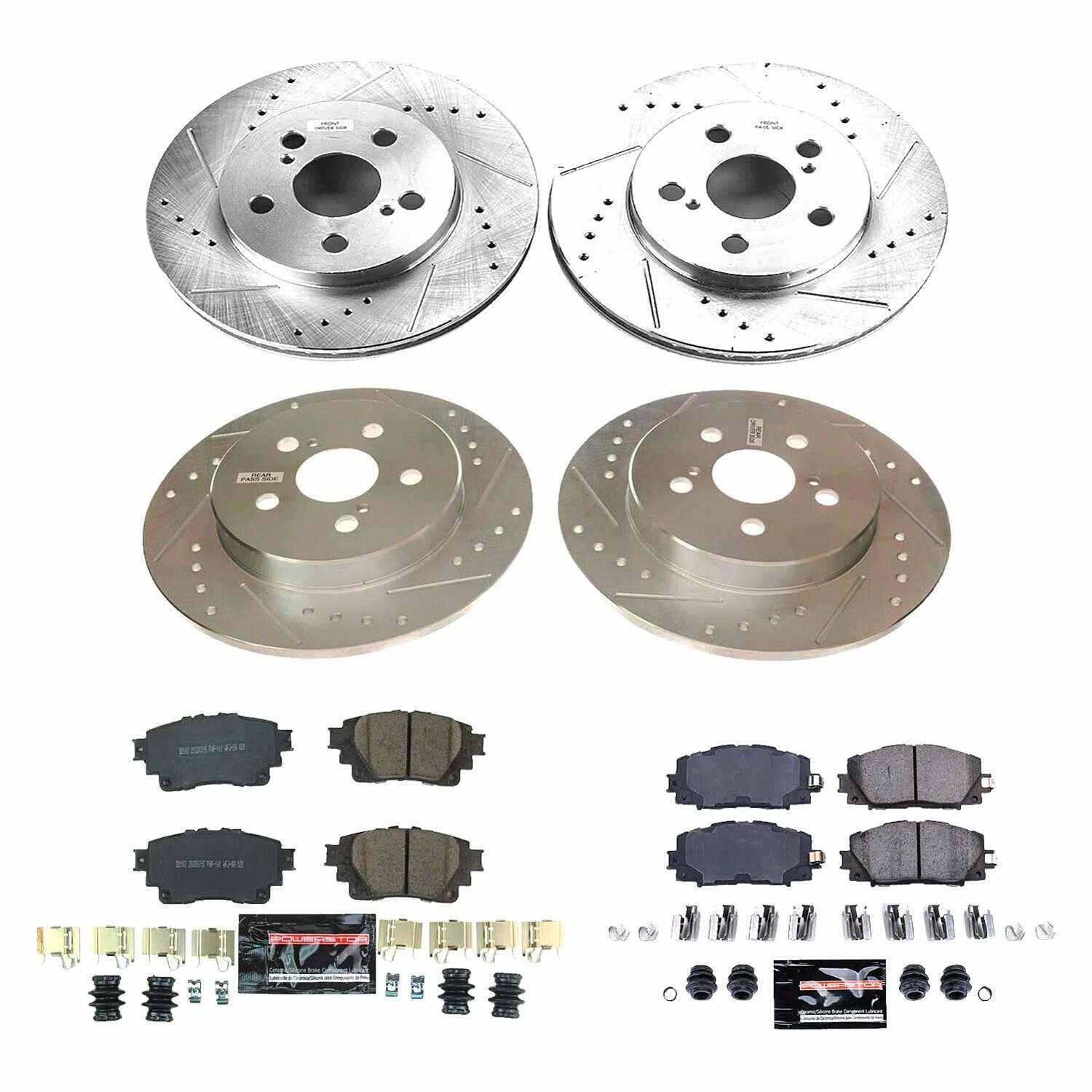 Power Stop 20-21 Toyota Corolla Front & Rear Z23 Evolution Sport Brake Kit - K8664