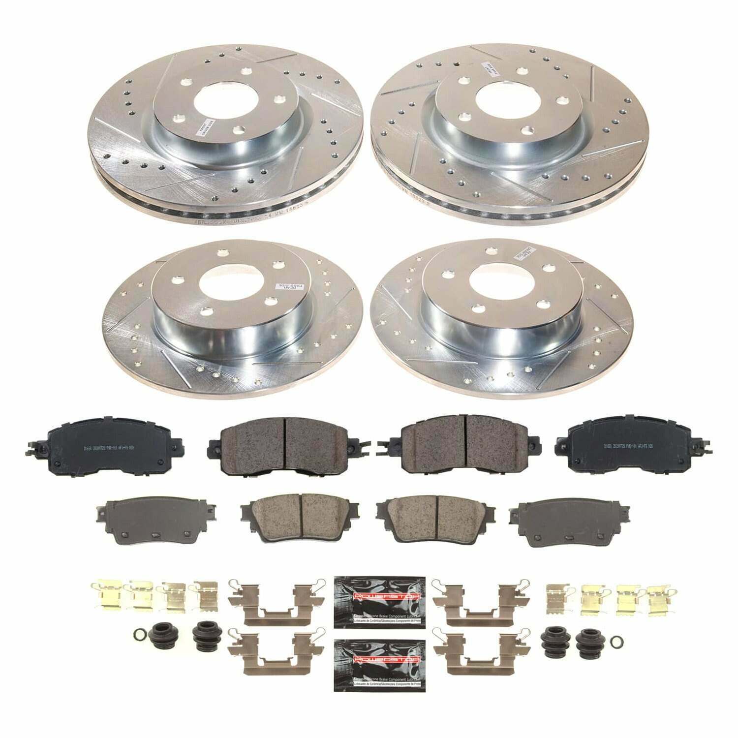 Power Stop 19-23 Nissan Altima Front and Rear Z23 Evolution Brake Kit - K8684