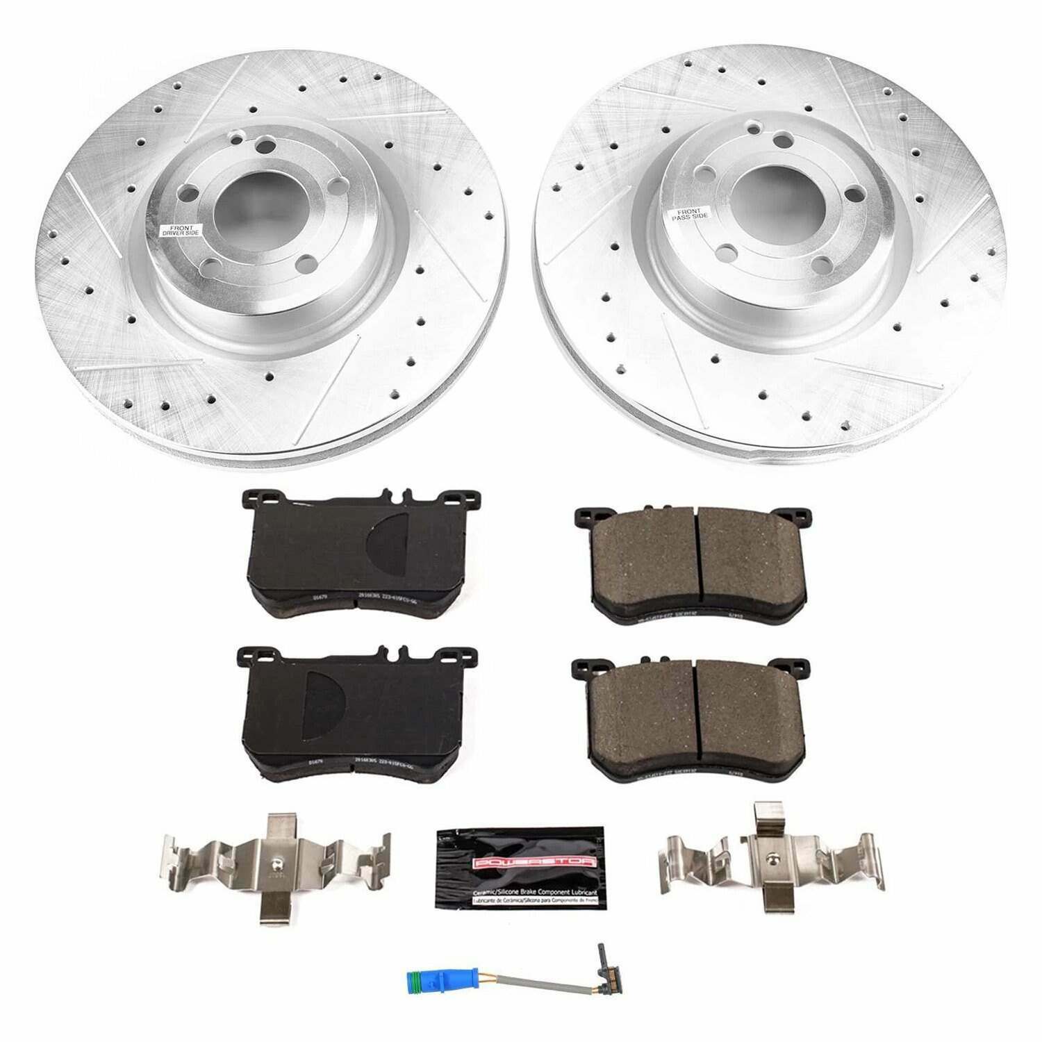 Power Stop 15-16 Mercedes-Benz SL400 Front Z23 Evolution Brake Kit - K8704
