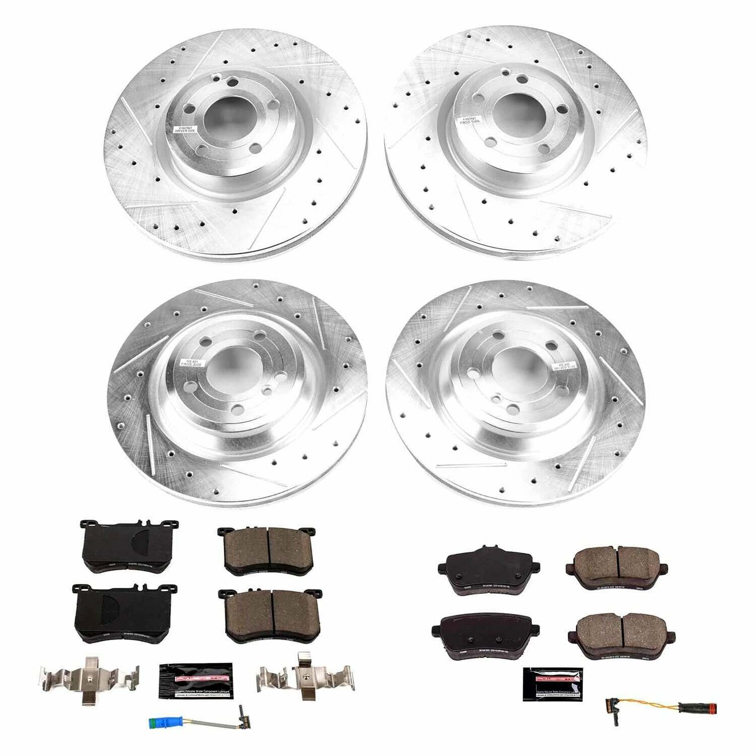 Power Stop 13-18 Mercedes-Benz SL550 Front & Rear Z23 Evolution Brake Kit - K8735