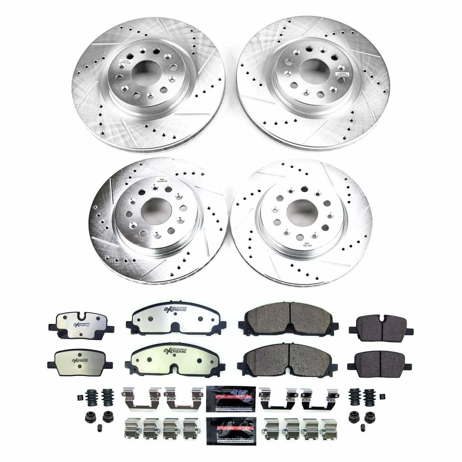 Power Stop 21-22 Cadillac XT5 Front and Rear Z36 Truck & Tow Brake Kit - K8796-36