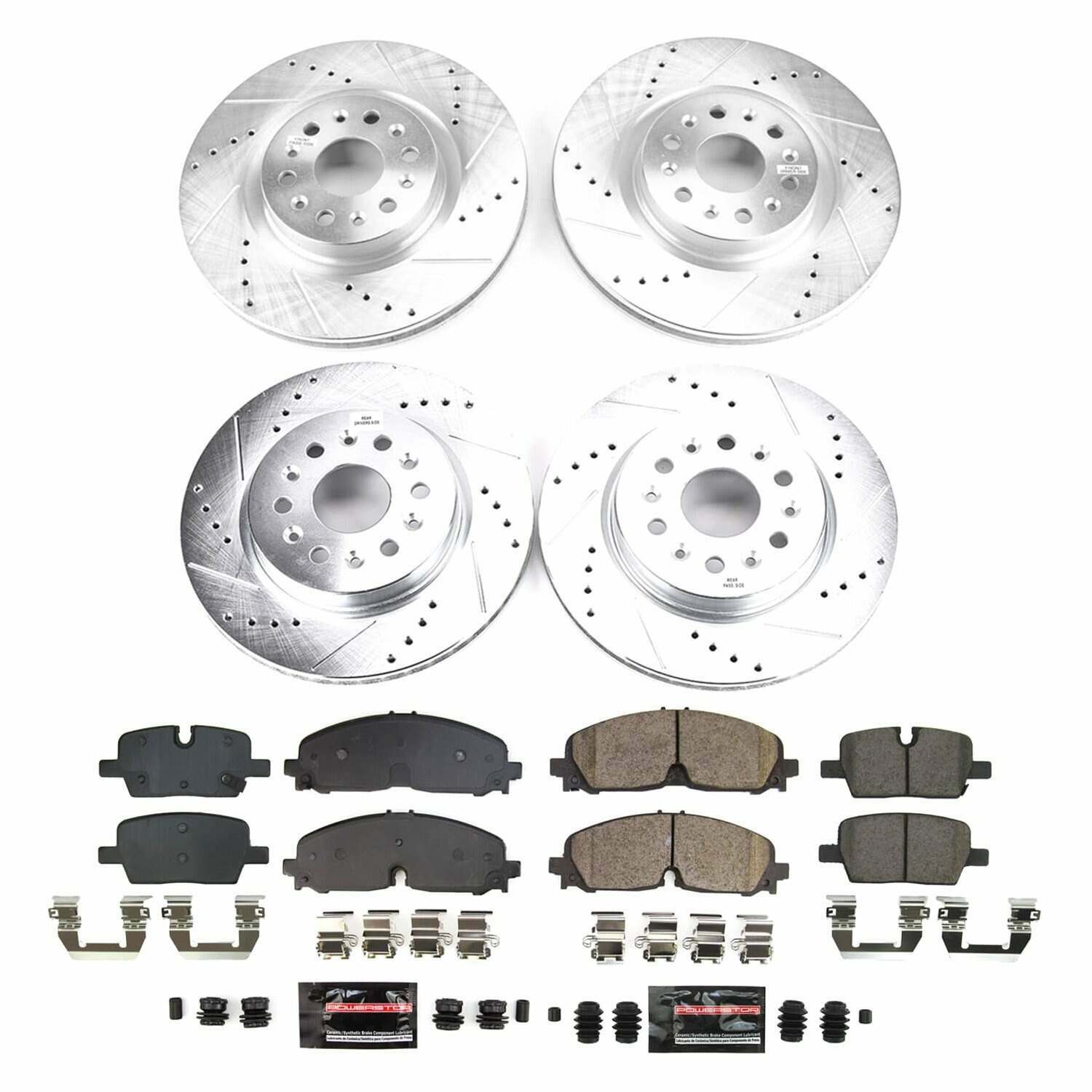 Power Stop 21-22 Cadillac XT6 Front and Rear Z23 Evolution Brake Kit - K8796