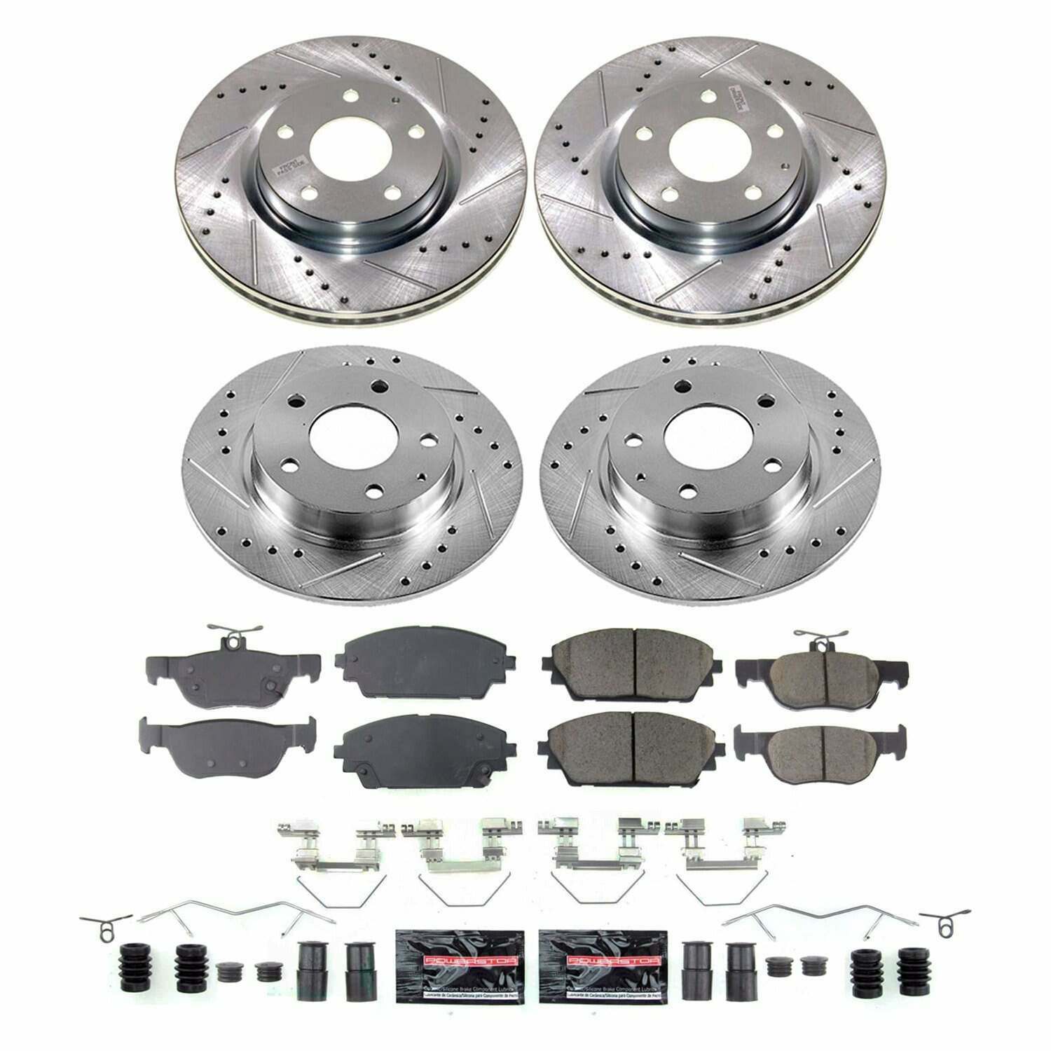 Power Stop 19-23 Mazda 3 Front and Rear Z23 Evolution Brake Kit - K8813