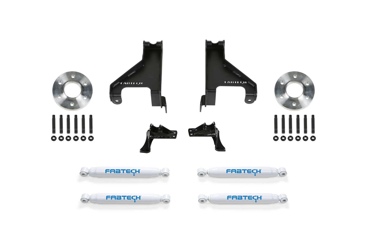 Fabtech AUX SHOCK KIT W/ PERF SHKS 2015-21 SPRINTER 2500 4WD (2015-2021 Sprinter 2500 Base) - K9005