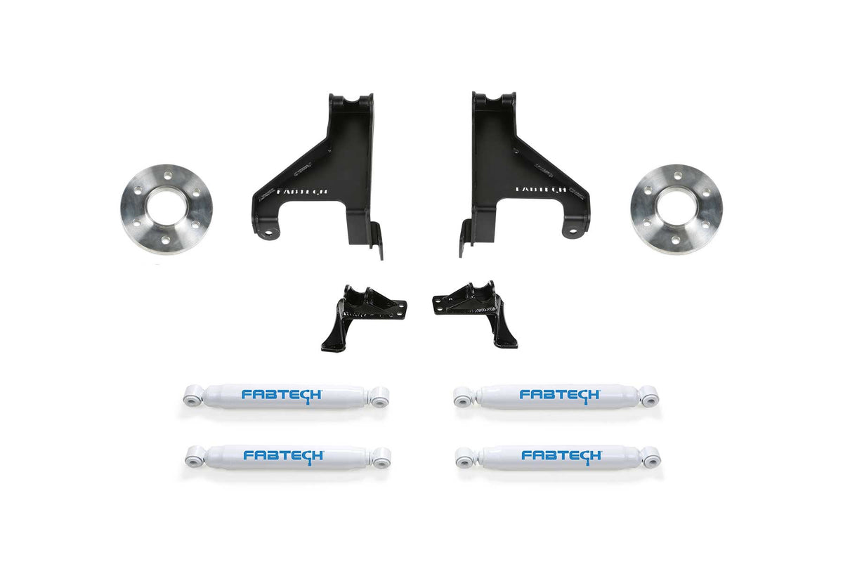 Fabtech AUX SHOCK KIT W/ PERF SHKS 2015-21 SPRINTER 3500 4WD (2015-2021 Sprinter 3500 Base) - K9012