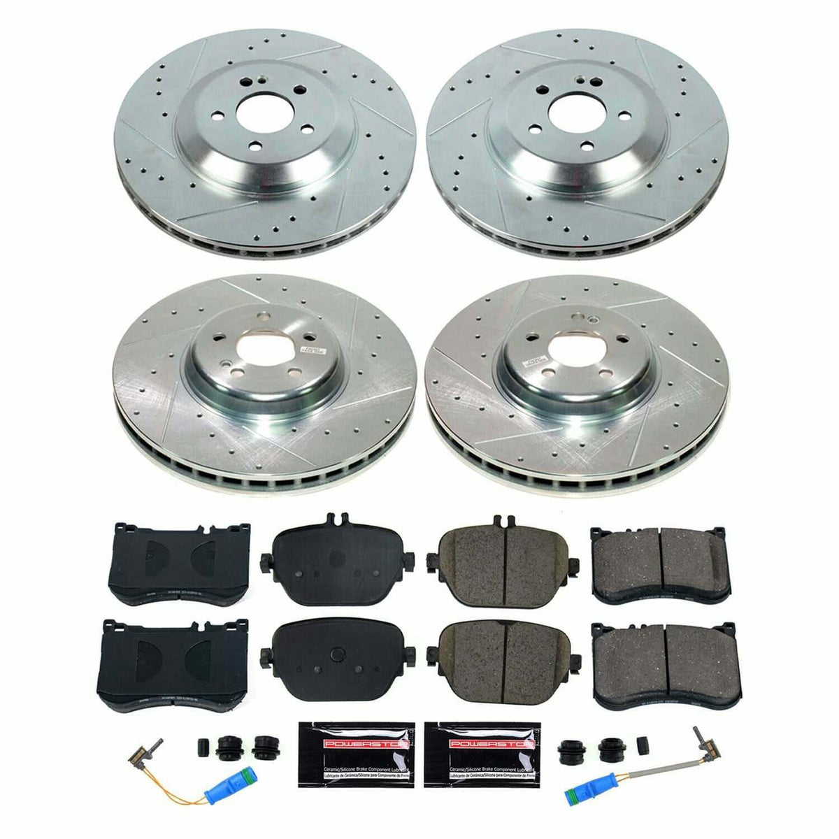 Power Stop 19-21 Mercedes-Benz E53 AMG Front and Rear Z23 Evolution Brake Kit - K9024