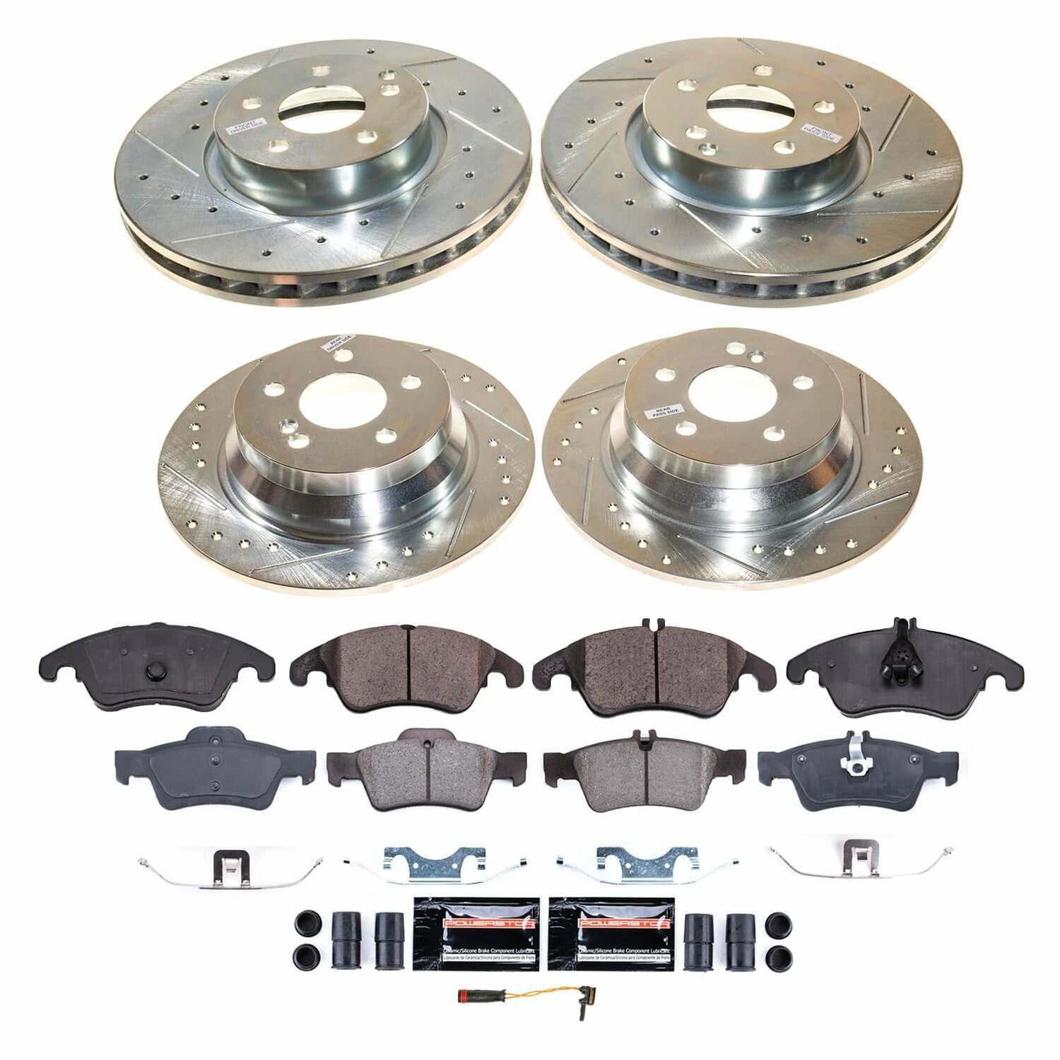 Power Stop 14-16 Mercedes-Benz E250 Front and Rear Z23 Evolution Brake Kit - K9038