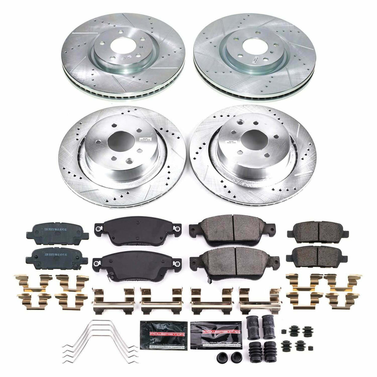 Power Stop 14-15 Infiniti Q60 Front and Rear Z23 Evolution Brake Kit - K9063