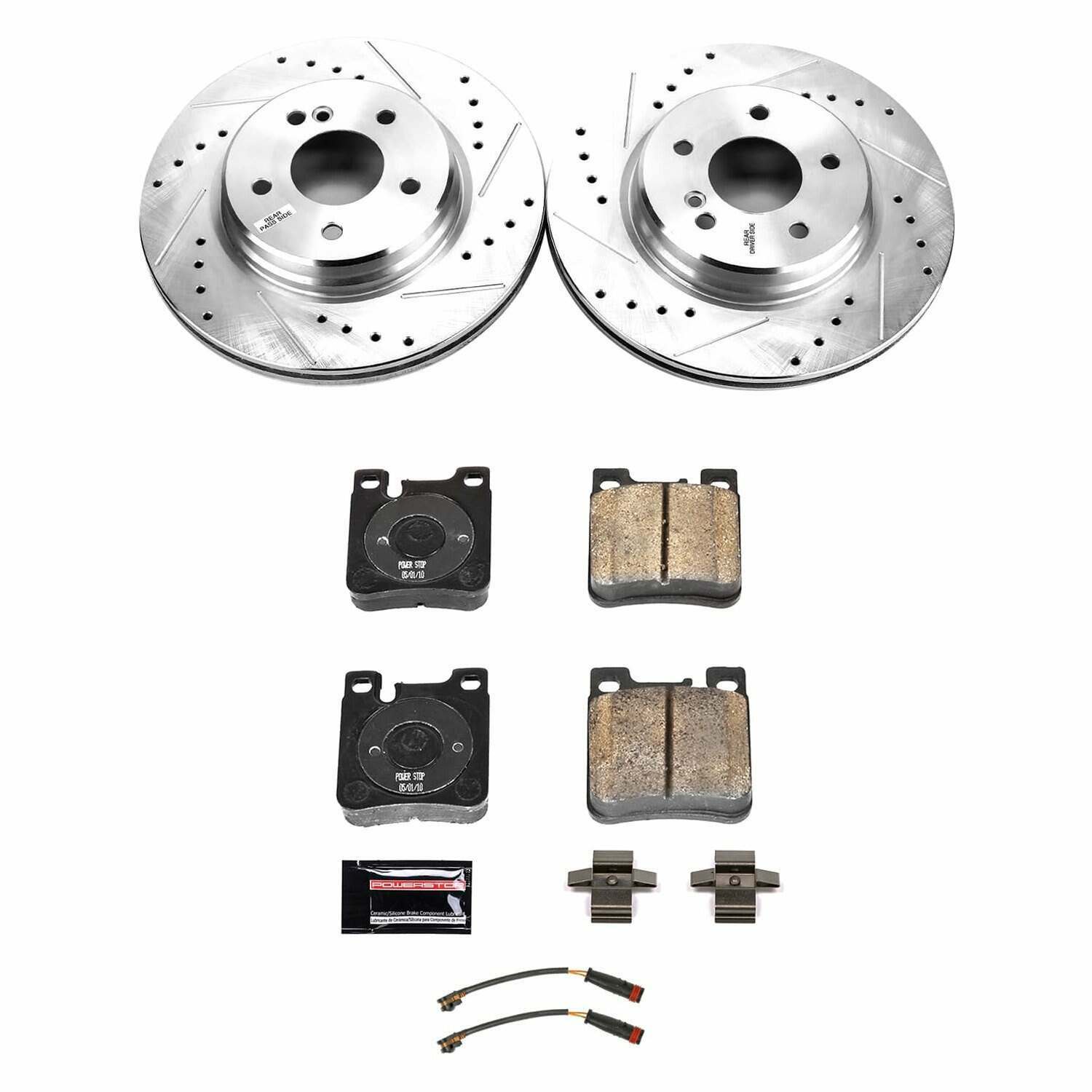 Power Stop 07-10 Mercedes-Benz SLK55 AMG Rear Z23 Evolution Brake Kit - K9107