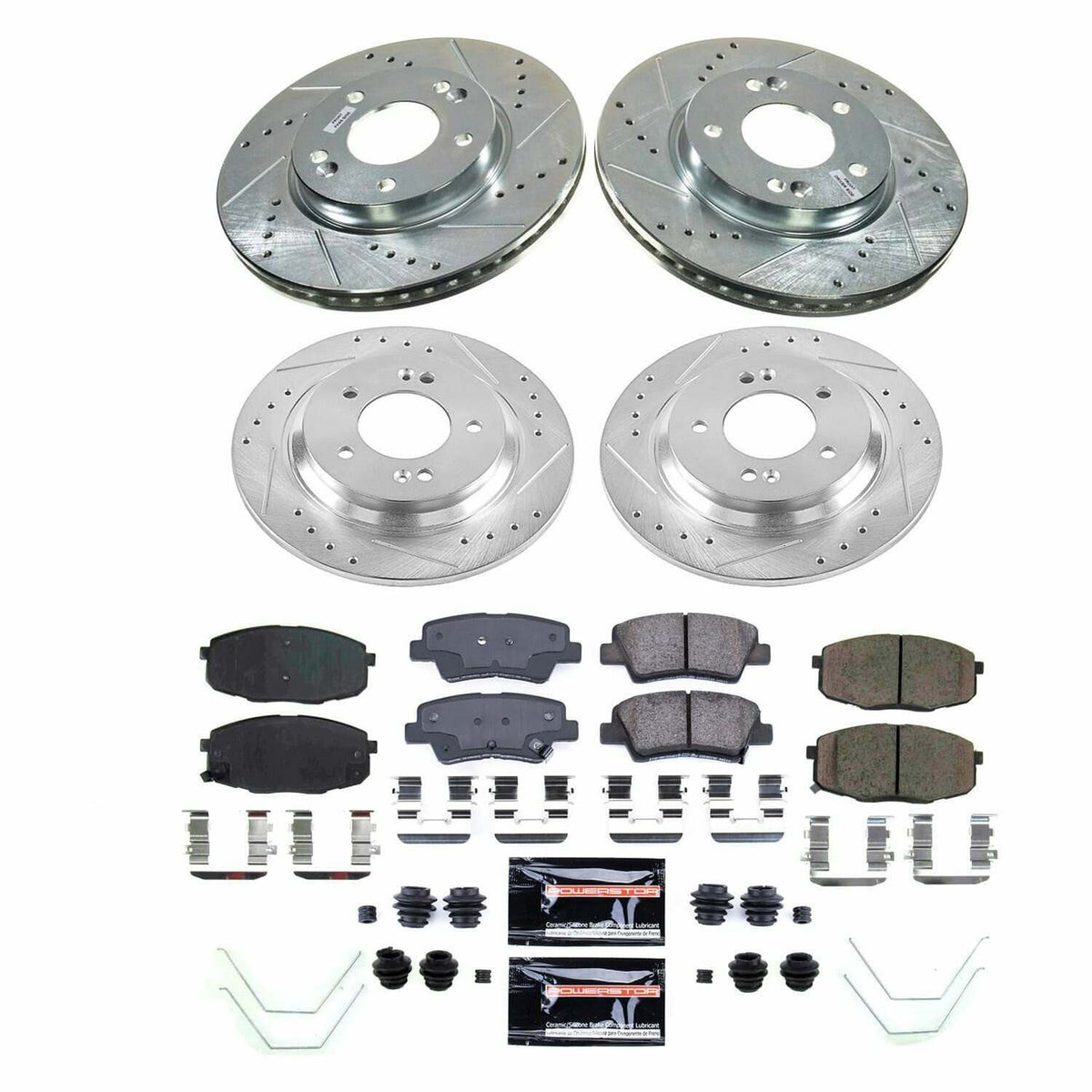 Power Stop 2022 Kia Forte Front and Rear Z23 Evolution Brake Kit - K9140