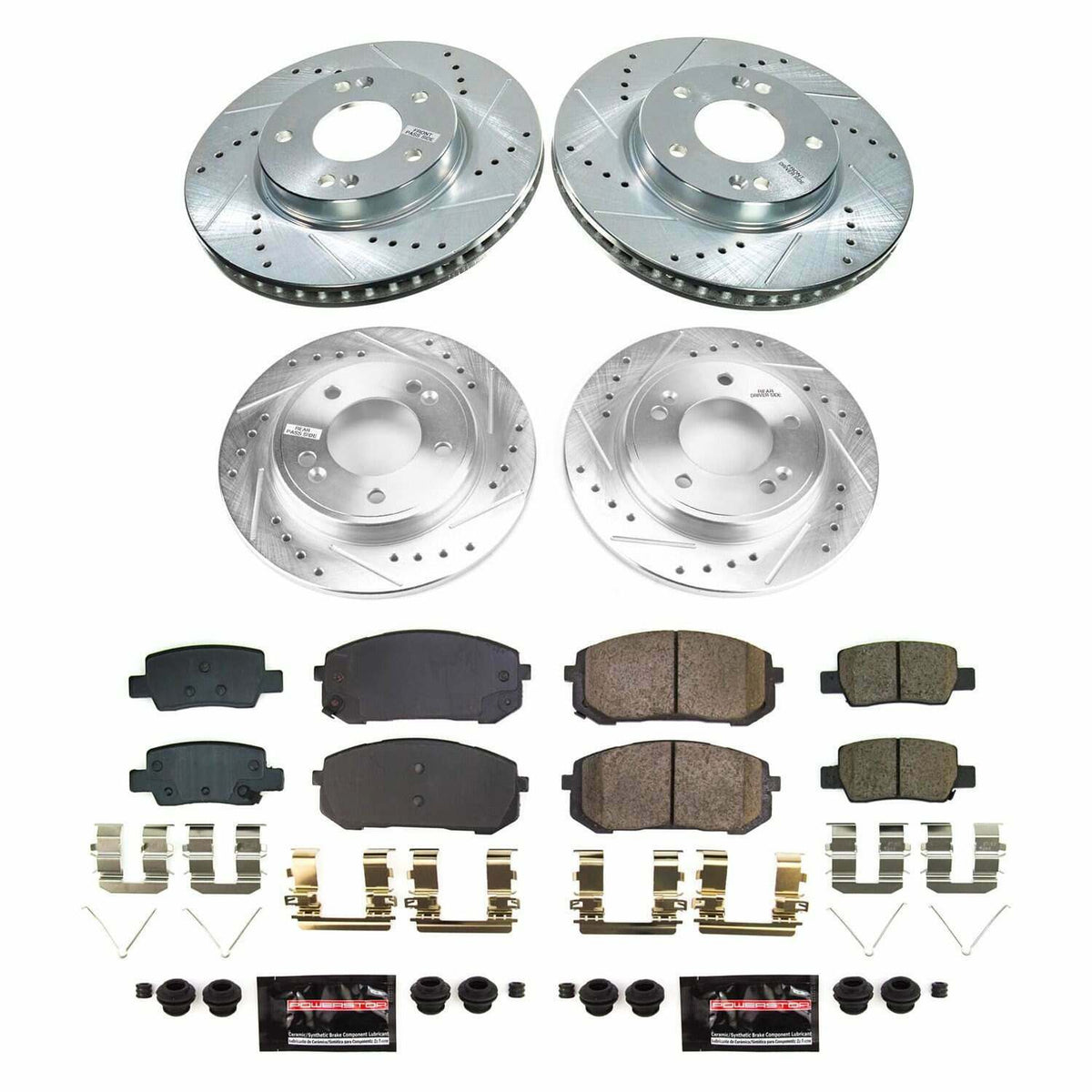 Power Stop 21-23 Hyundai Elantra Front and Rear Z23 Evolution Brake Kit - K9169