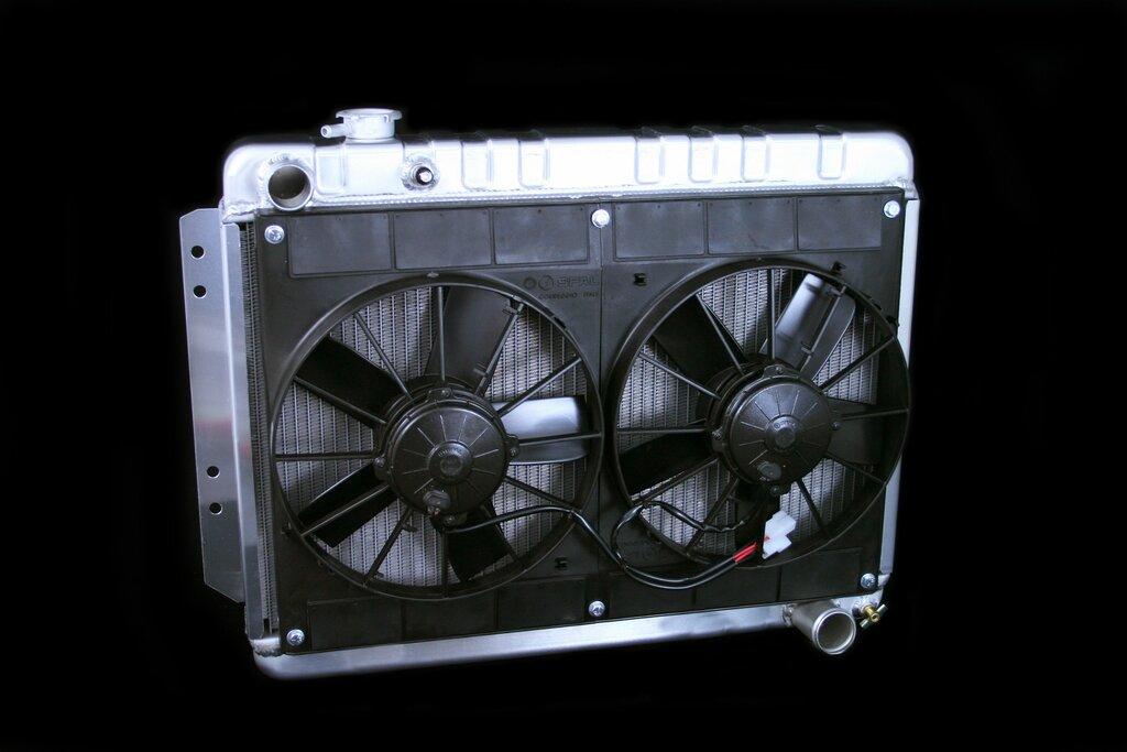 DeWitts 1959-62 Impala All, DF, Manual,  Dual 11" Spal fans, Wiring - 32-4139015M