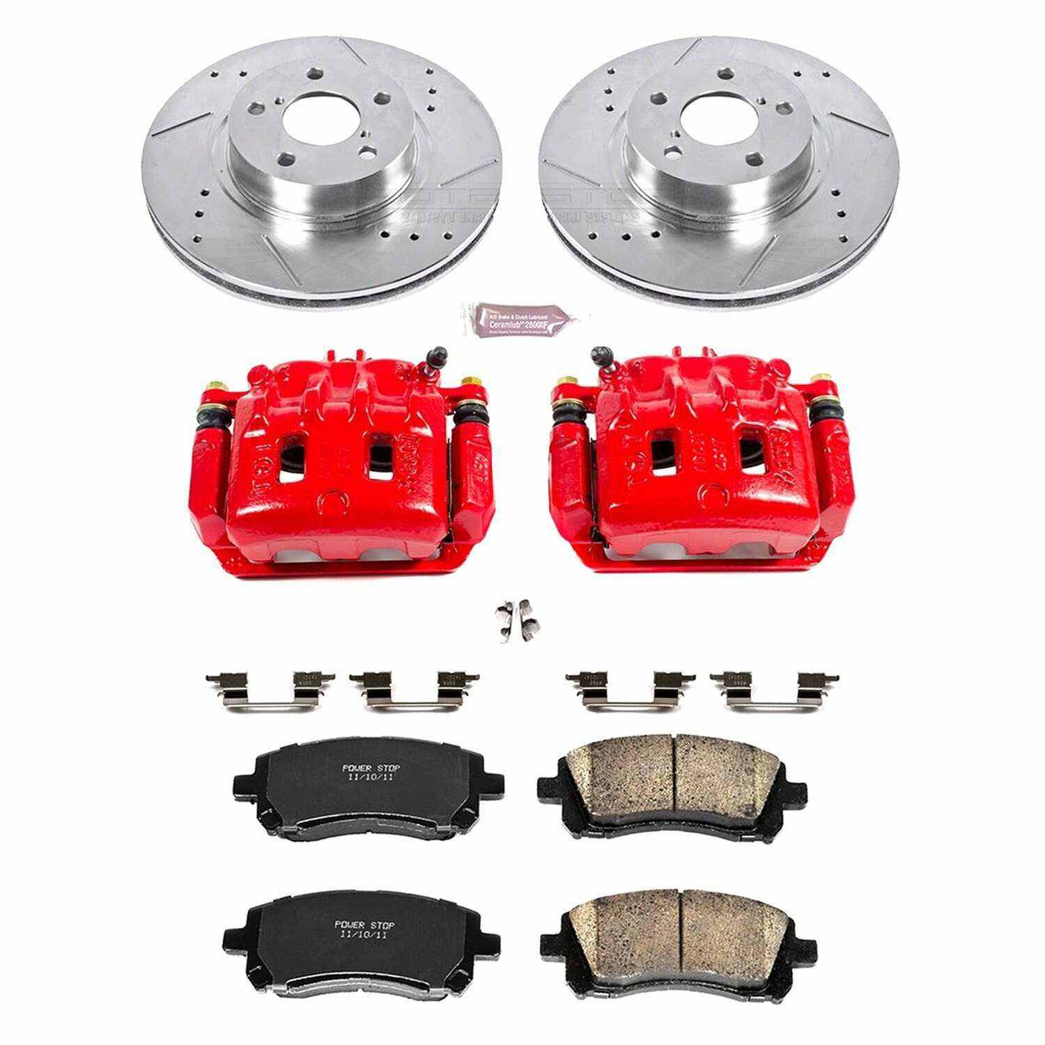 Power Stop 1998 Subaru Impreza Front & Rear Z23 Evolution Sport Brake Kit w/Calipers - KC1121