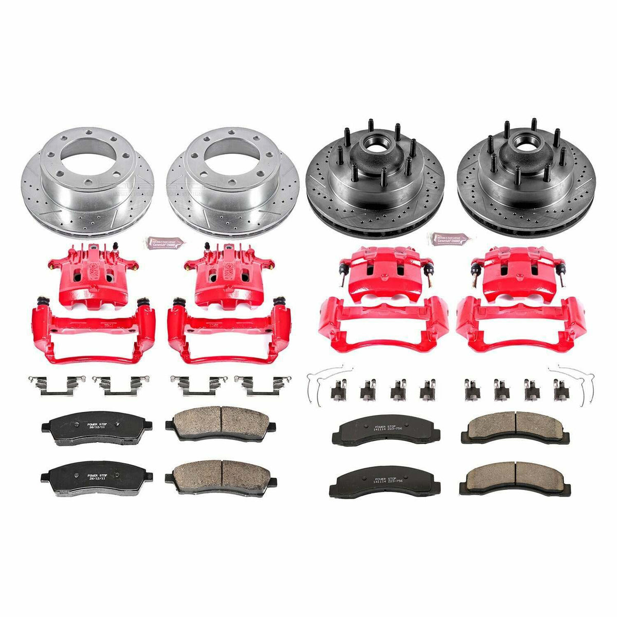 Power Stop 00-01 Ford F-250 Super Duty Front & Rear Z23 Evolution Kit w/Calipers - KC1892A