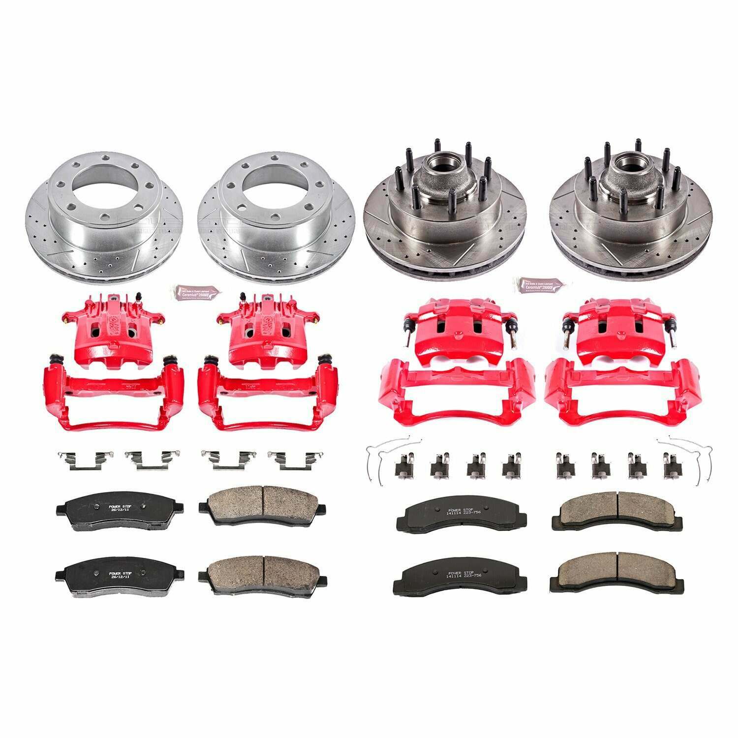 Power Stop 00-02 Ford Excursion Front & Rear Z23 Evolution Kit w/Calipers - KC1894A