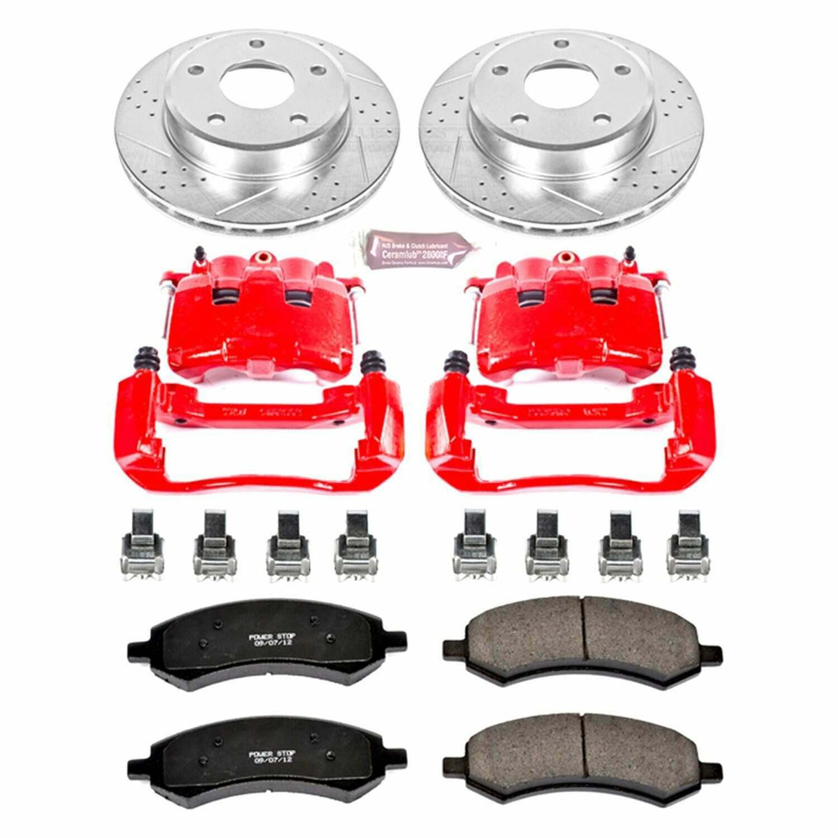 Power Stop 09-10 Dodge Dakota Front Z23 Evolution Sport Brake Kit w/Calipers - KC2193A