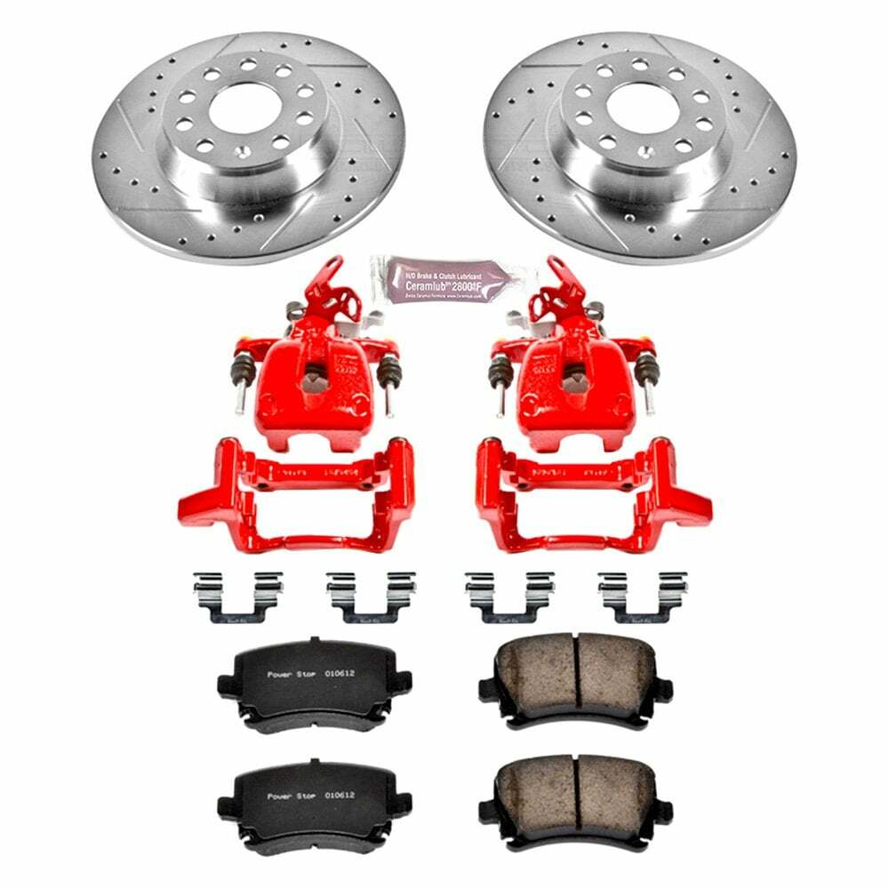 Power Stop 2009 Audi A3 Rear Z26 Street Warrior Brake Kit w/Calipers - KC2261-26