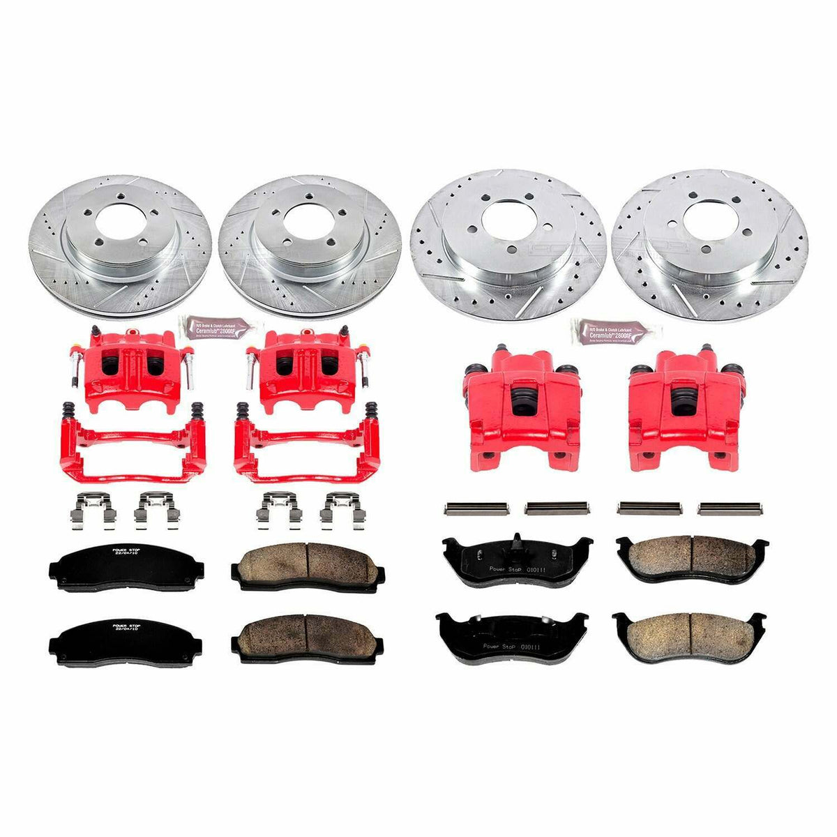 Power Stop 02-05 Ford Explorer Front & Rear Z36 Truck & Tow Brake Kit w/Calipers - KC2722-36