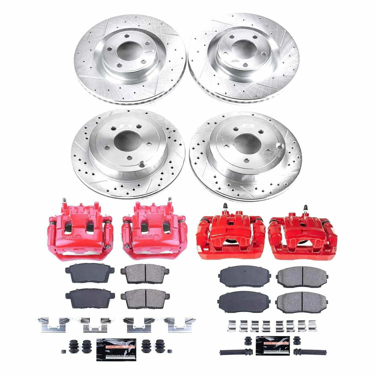 Power Stop 07-10 Ford Edge Front & Rear Z23 Evolution Sport Brake Kit w/Calipers - KC2829