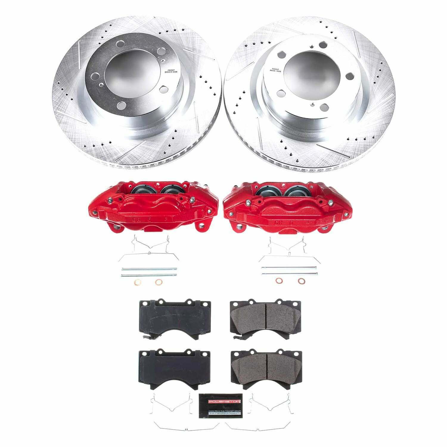 Power Stop 16-21 Toyota Sequoia Front Z23 Evolution Sport Brake Kit w/Calipers - KC2952B