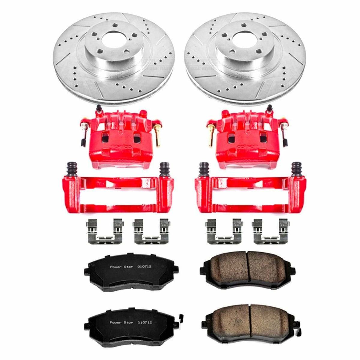 Power Stop 04-06 Subaru Baja Front Z23 Evolution Sport Brake Kit w/Calipers - KC3038A
