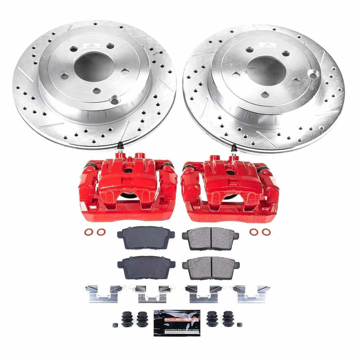 Power Stop 07-10 Ford Edge Rear Z23 Evolution Sport Brake Kit w/Calipers - KC3060