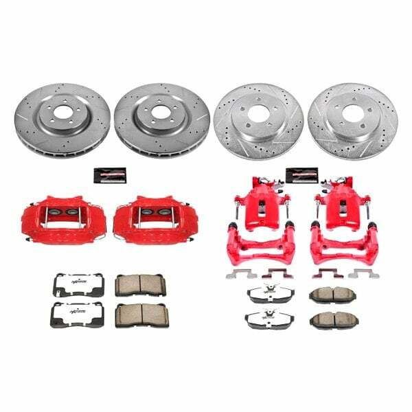 Power Stop 07-11 Ford Mustang Front and Rear Z26 Street Kit w/Cals - KC4042-26